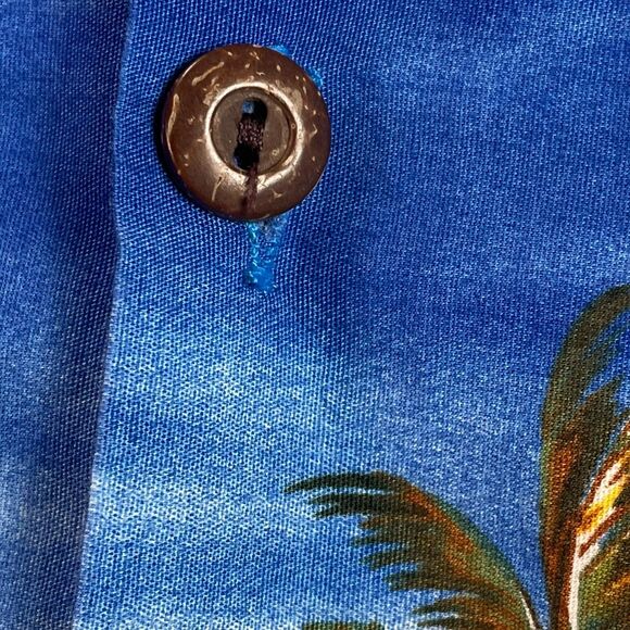 Pacific Legend Hawaiian Shirt Men’s 3XL Blue Parrot Palm Tree McCall Aloha XXXL - Picture 12 of 16